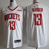 Rockets 13 James Harden White Nike Swingman Jersey,baseball caps,new era cap wholesale,wholesale hats